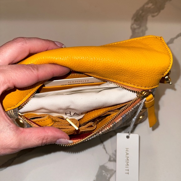 NWT Hammitt $395 16671 Dillon Small Tangerine 6-Way Baguette Bag - Picture 9 of 10